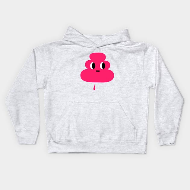 Raspberry ice cream Kids Hoodie by simonox